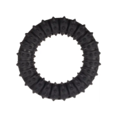 Дентална кучешка играчка Flamingo Toy Gladiator Ring Black ринг от издръжлива гума